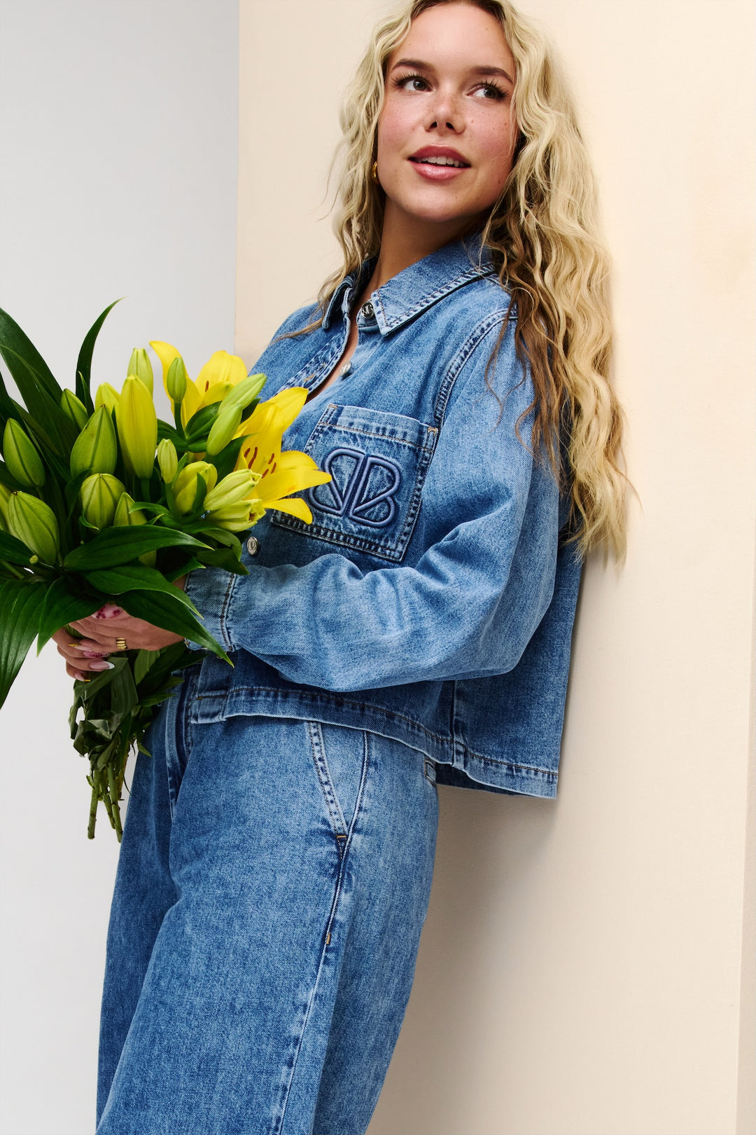 EMILY BLOUSE JEANS BLUE