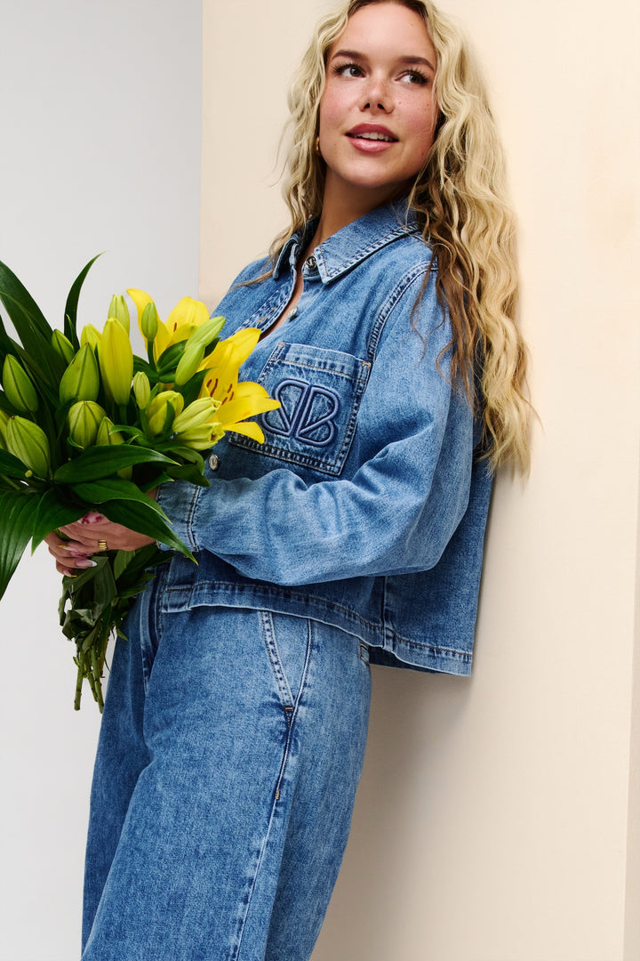 EMILY BLOUSE JEANS BLUE