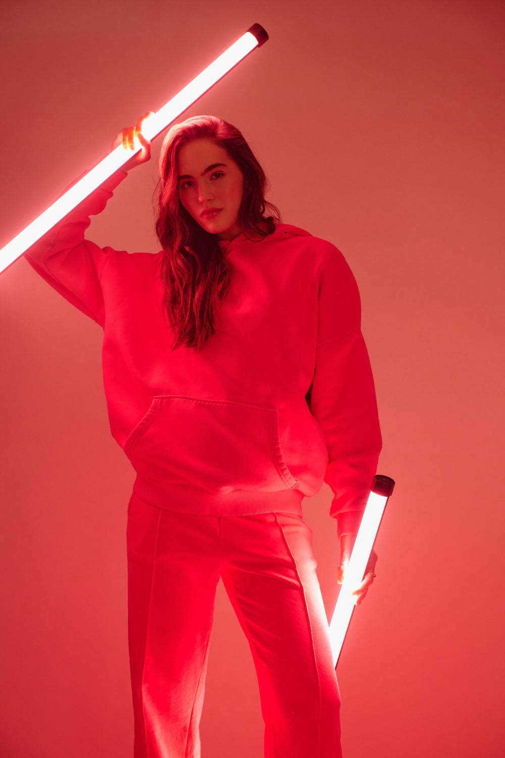 SEYDA OVERSIZED HOODIE NEON PINK