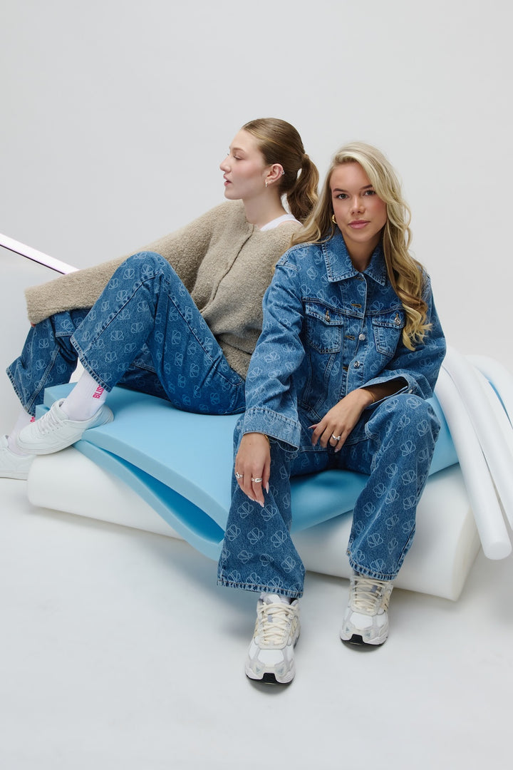 LANEYA DENIM STRAIGHT LEG MID BLUE