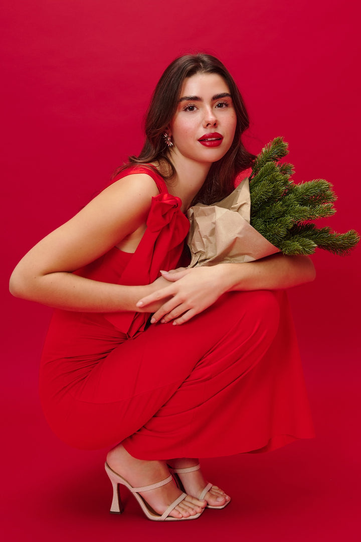 DALIA DRESS CHRISTMAS RED