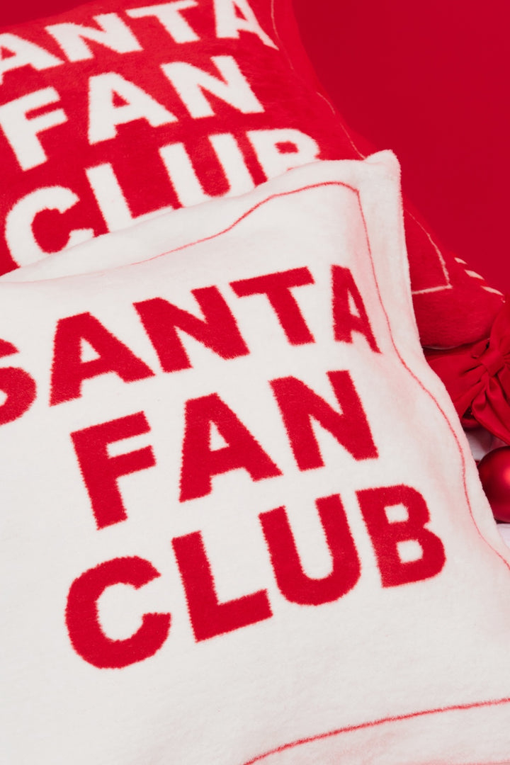 SANTA FAN CLUB KISSENHÜLLE WEIß/ROT