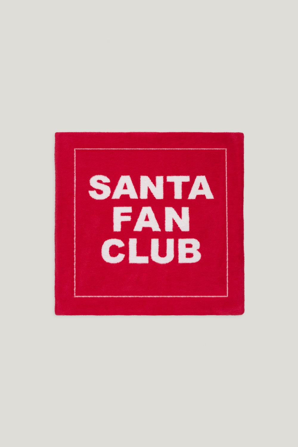 SANTA FAN CLUB KISSENHÜLLE ROT/WEIß