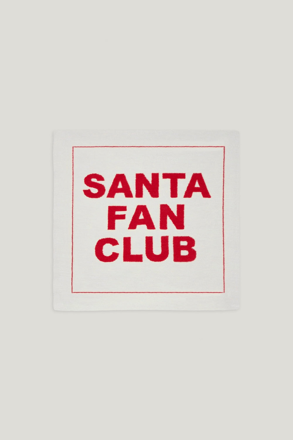 SANTA FAN CLUB KISSENHÜLLE WEIß/ROT
