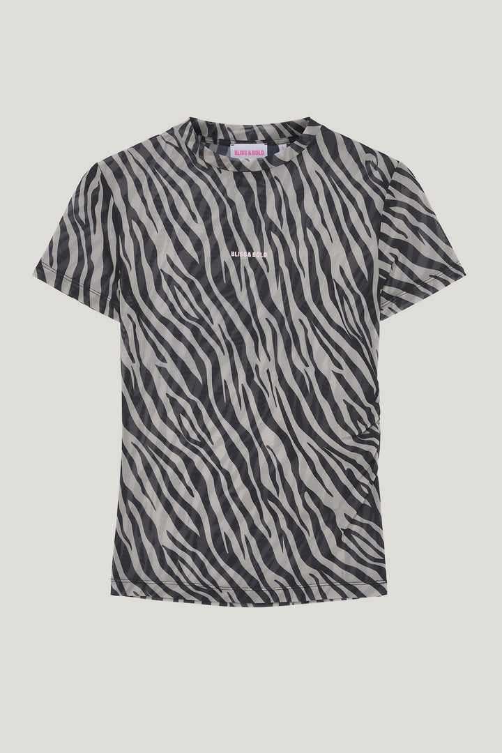 ZUZU MESH SHIRT ZEBRA