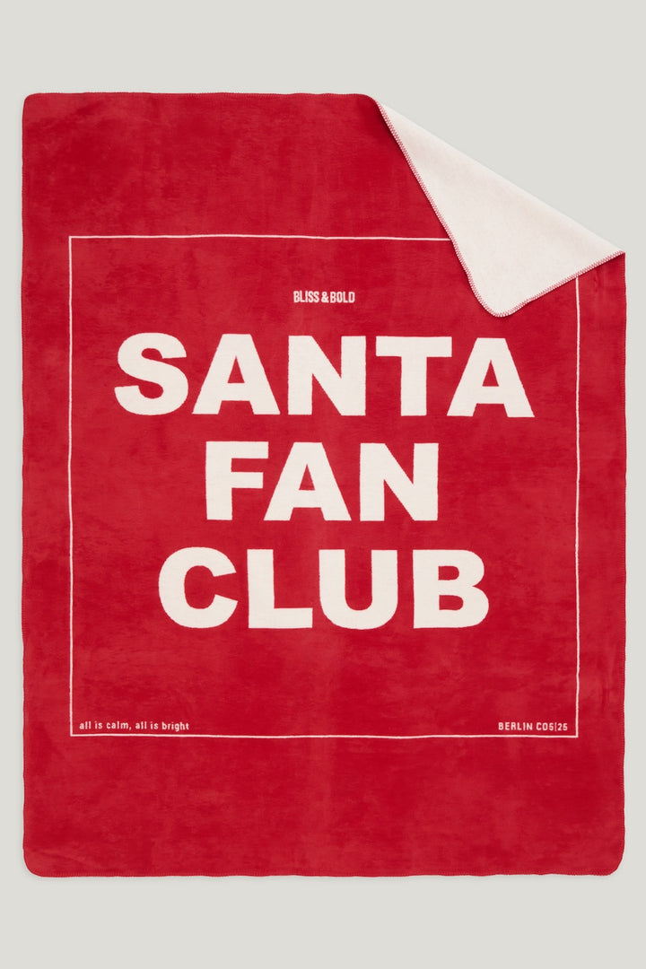 SANTA FAN CLUB KUSCHELDECKE ROT/WEIß