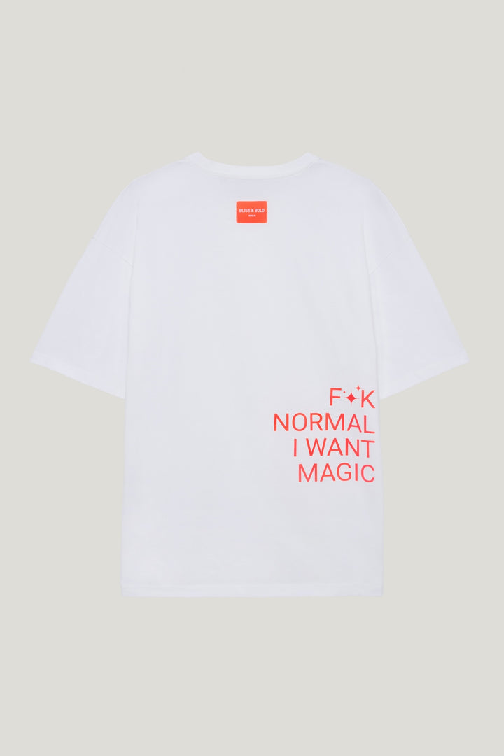 JUNO OVERSIZED TSHIRT OFF WHITE FCK MAGIC